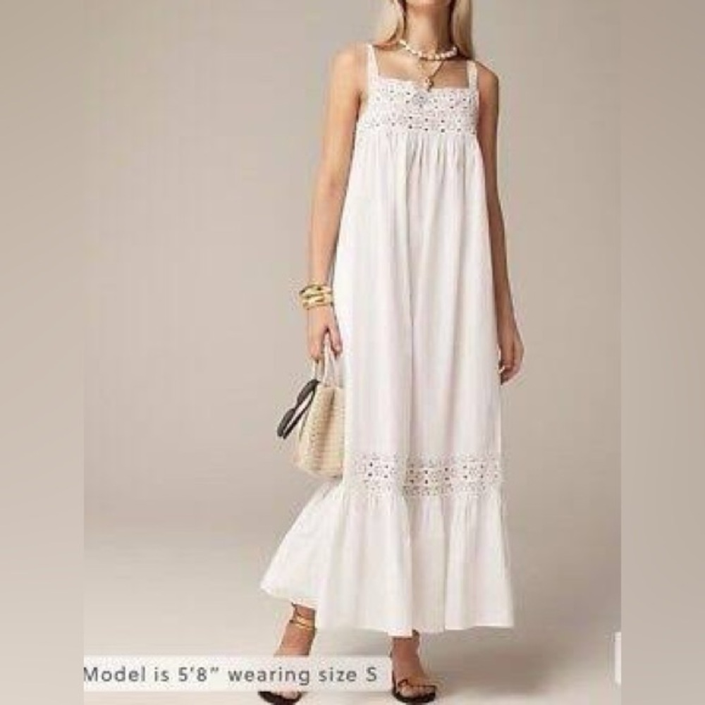 J. Crew Athena dress white size Small